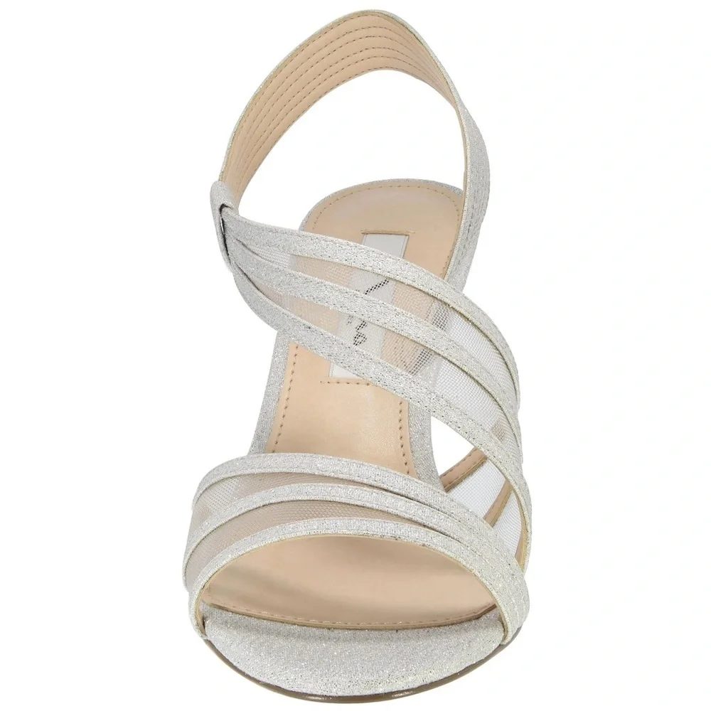 NINA Vitalia Sandals in Silver Wonderland